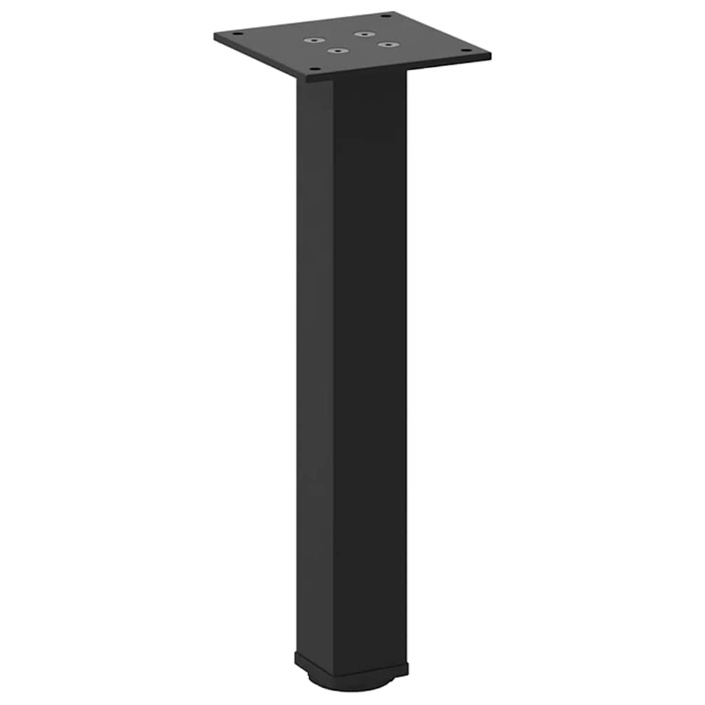 Pés para mesa de centro 4 peças, preto, 30-32 cm, aço