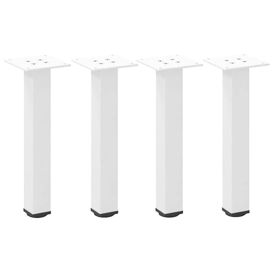 Pés para mesa de centro 4 peças, branco, 30-32 cm, aço