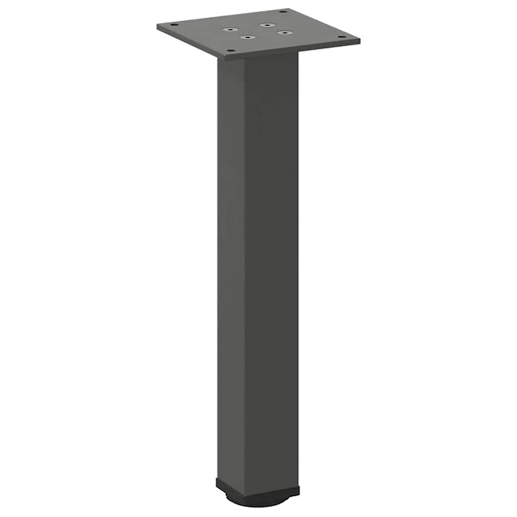 Pés para mesa de centro 4 peças antracite 30-32 cm aço