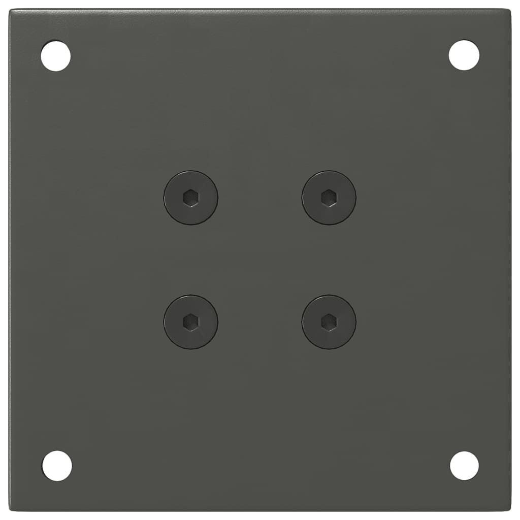 Pés para mesa de centro 4 peças antracite 30-32 cm aço
