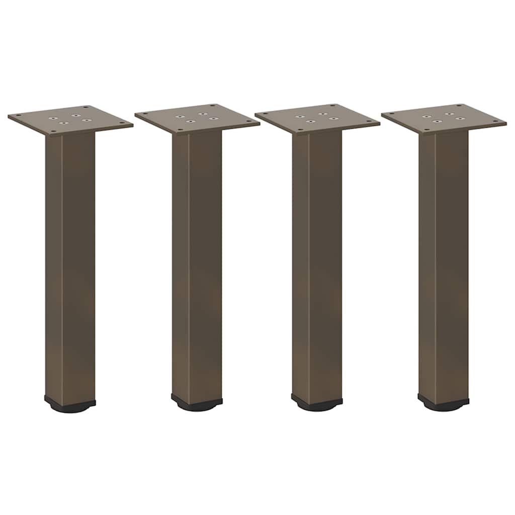 Pés para mesa de centro 4 peças aço natural 30-32 cm aço