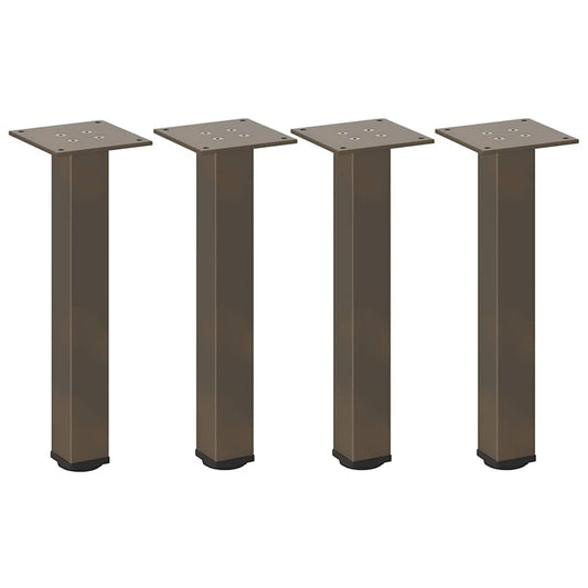 Pés para mesa de centro 4 peças aço natural 30-32 cm aço