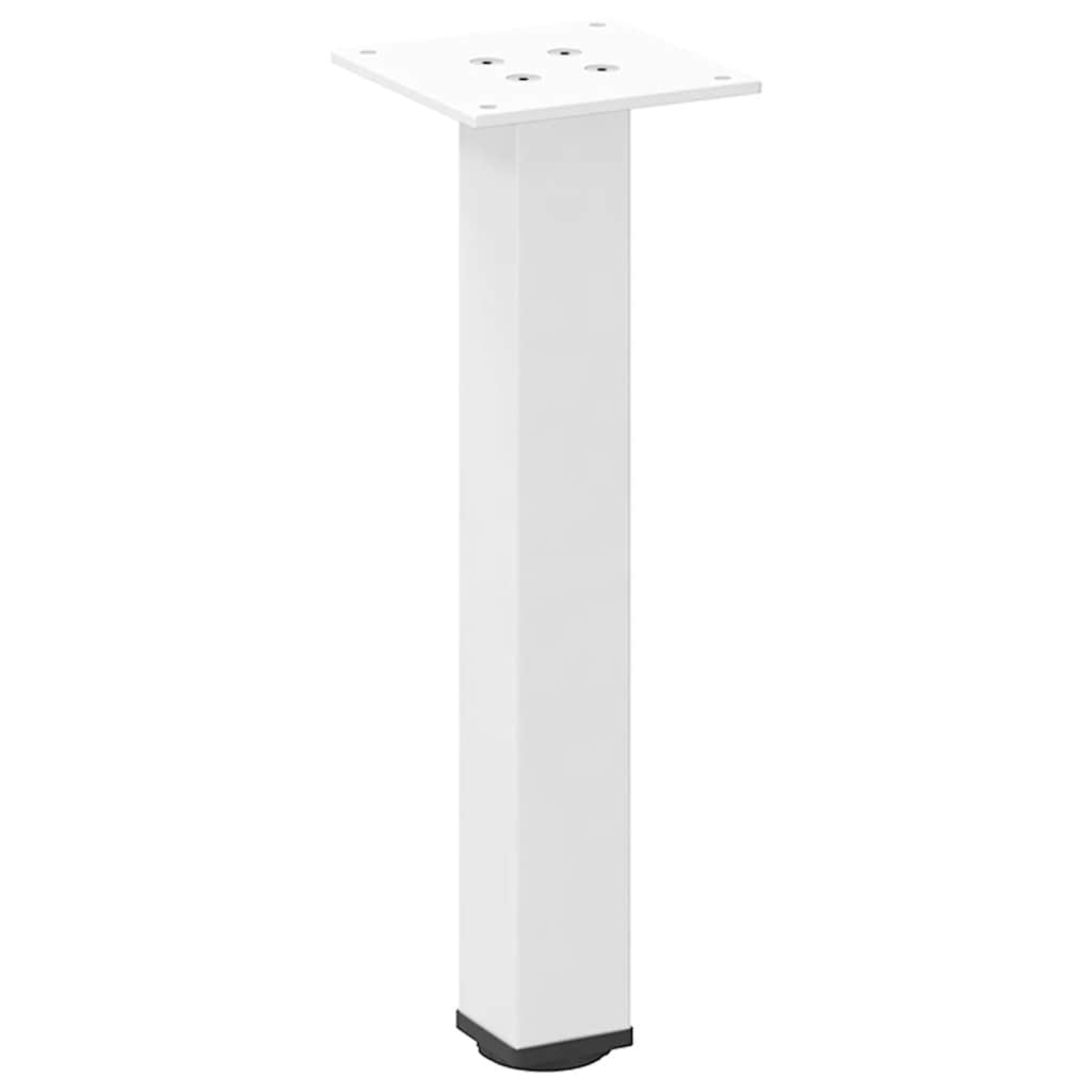 Pés para mesa de centro 4 peças, branco, 42-44 cm, aço
