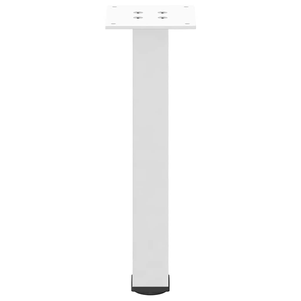 Pés para mesa de centro 4 peças, branco, 42-44 cm, aço