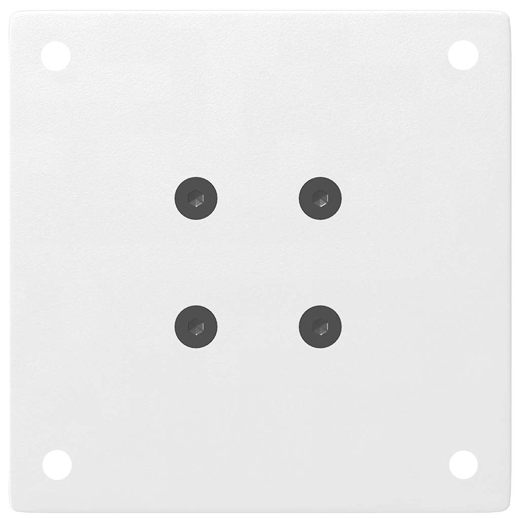Pés para mesa de centro 4 peças, branco, 42-44 cm, aço
