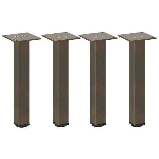 Pés para mesa de centro 4 peças aço natural 42-44 cm aço