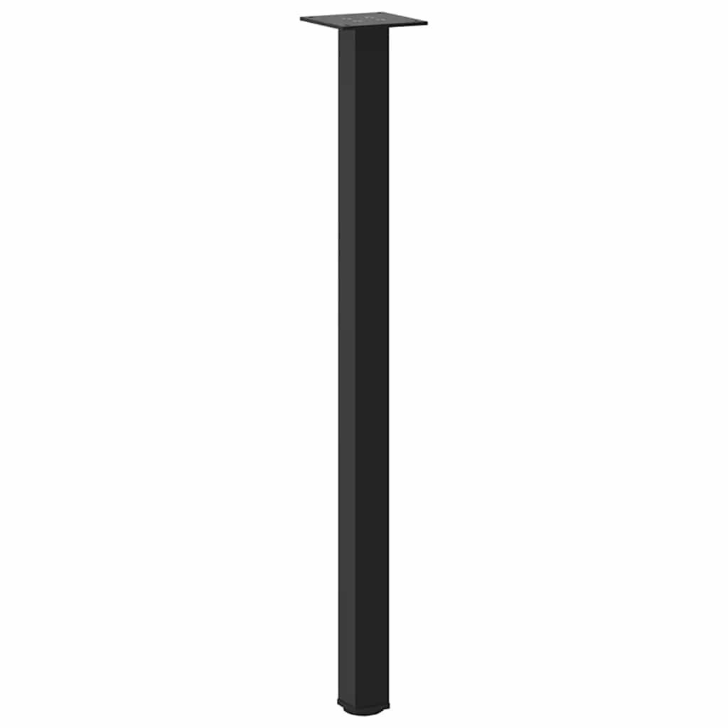 Pés de mesa de console 4 peças, preto, 72-74 cm, aço