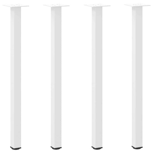 Pés de mesa de console 4 peças, branco, 72-74 cm, aço