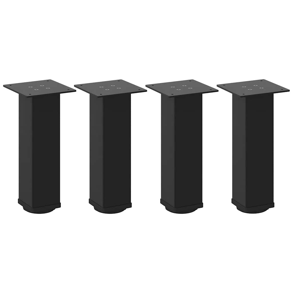 Pés para mesa de centro 4 peças, preto, 30-32 cm, aço