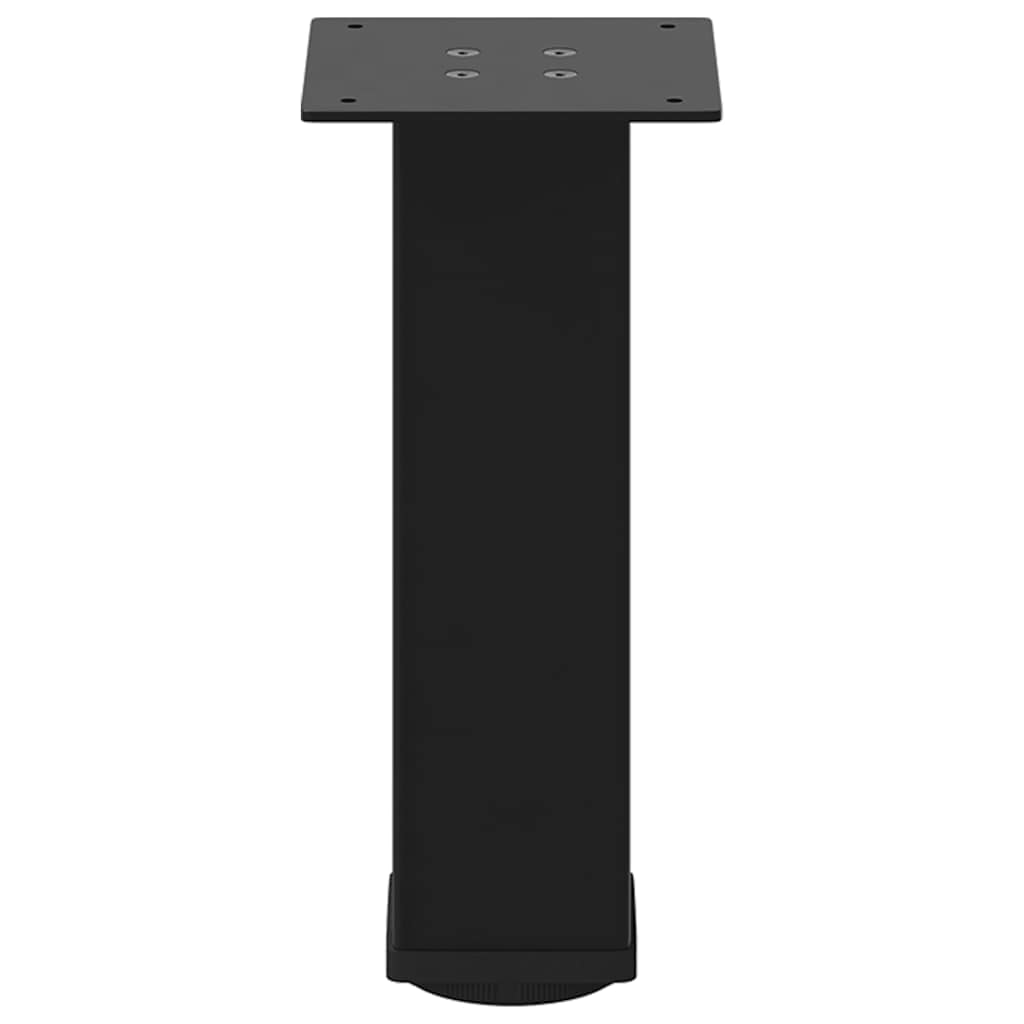 Pés para mesa de centro 4 peças, preto, 42-44 cm, aço