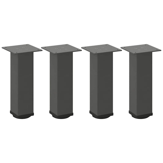 Pés para mesa de centro 4 peças antracite 42-44 cm aço