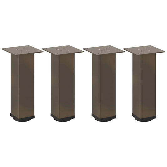 Pés para mesa de centro 4 peças aço natural 42-44 cm aço