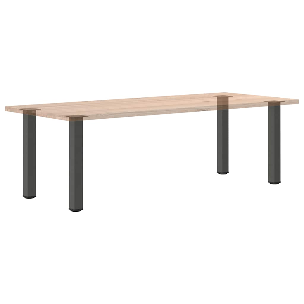 Pés de mesa de console 4 peças antracite 72-74 cm aço