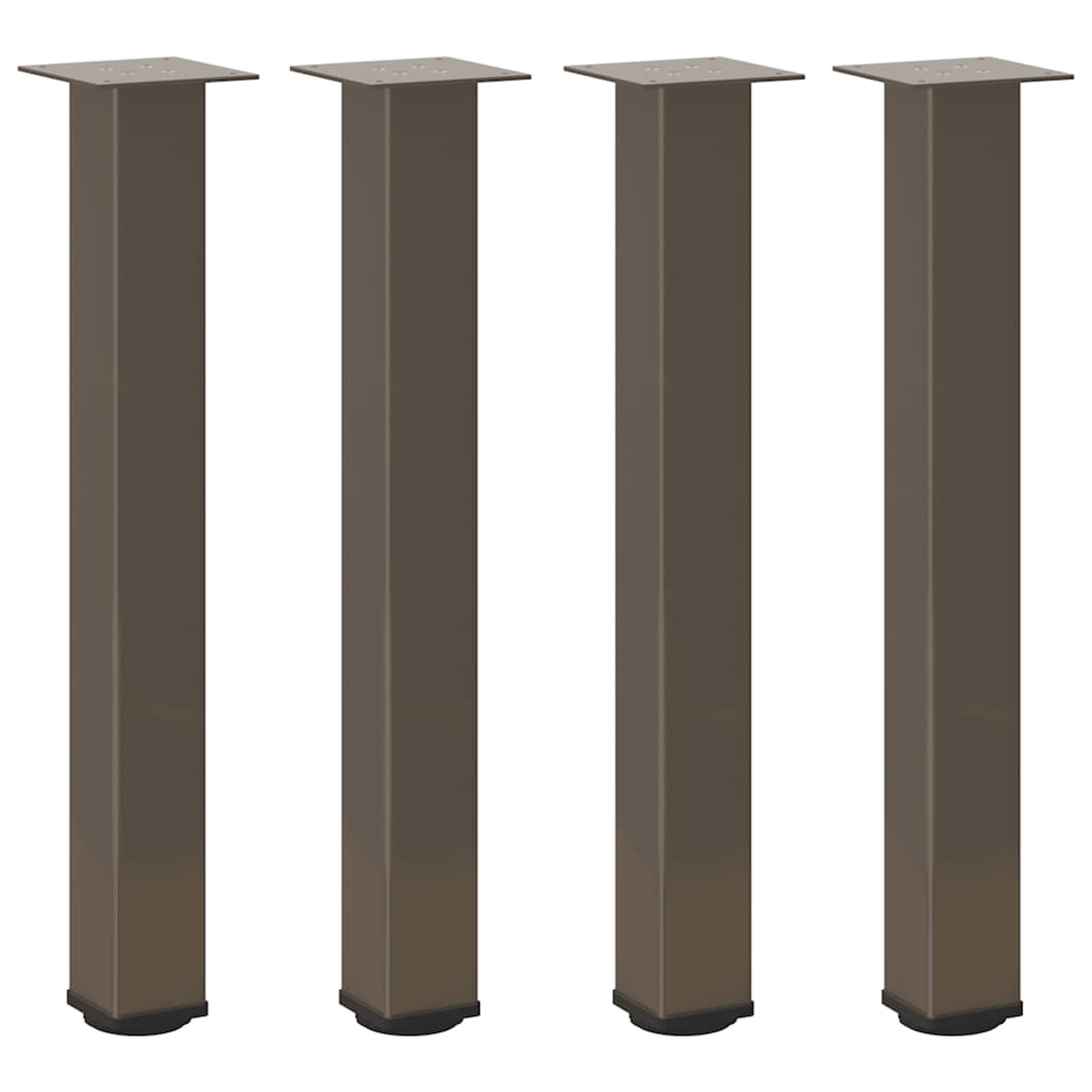 Pés de mesa de console 4 peças aço natural 72-74 cm aço