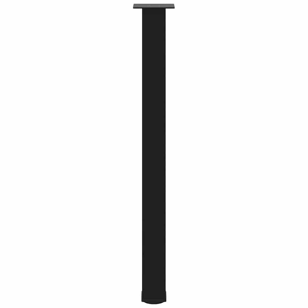 Pés para mesa de bar 4 peças, preto, 90-92 cm, aço