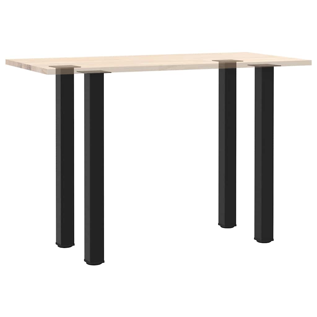 Pés para mesa de bar 4 peças, preto, 90-92 cm, aço