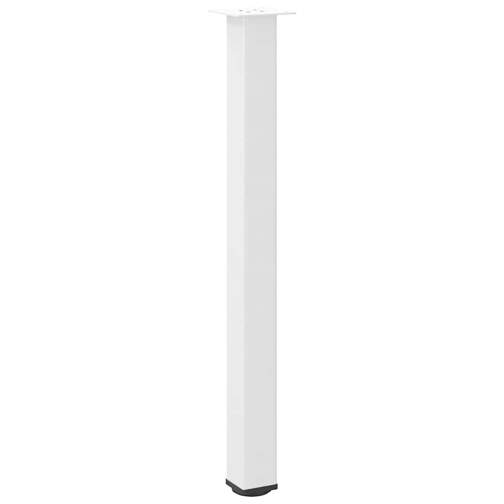 Pés para mesa de bar 4 peças, branco, 90-92 cm, aço