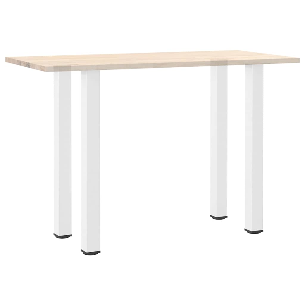 Pés para mesa de bar 4 peças, branco, 90-92 cm, aço