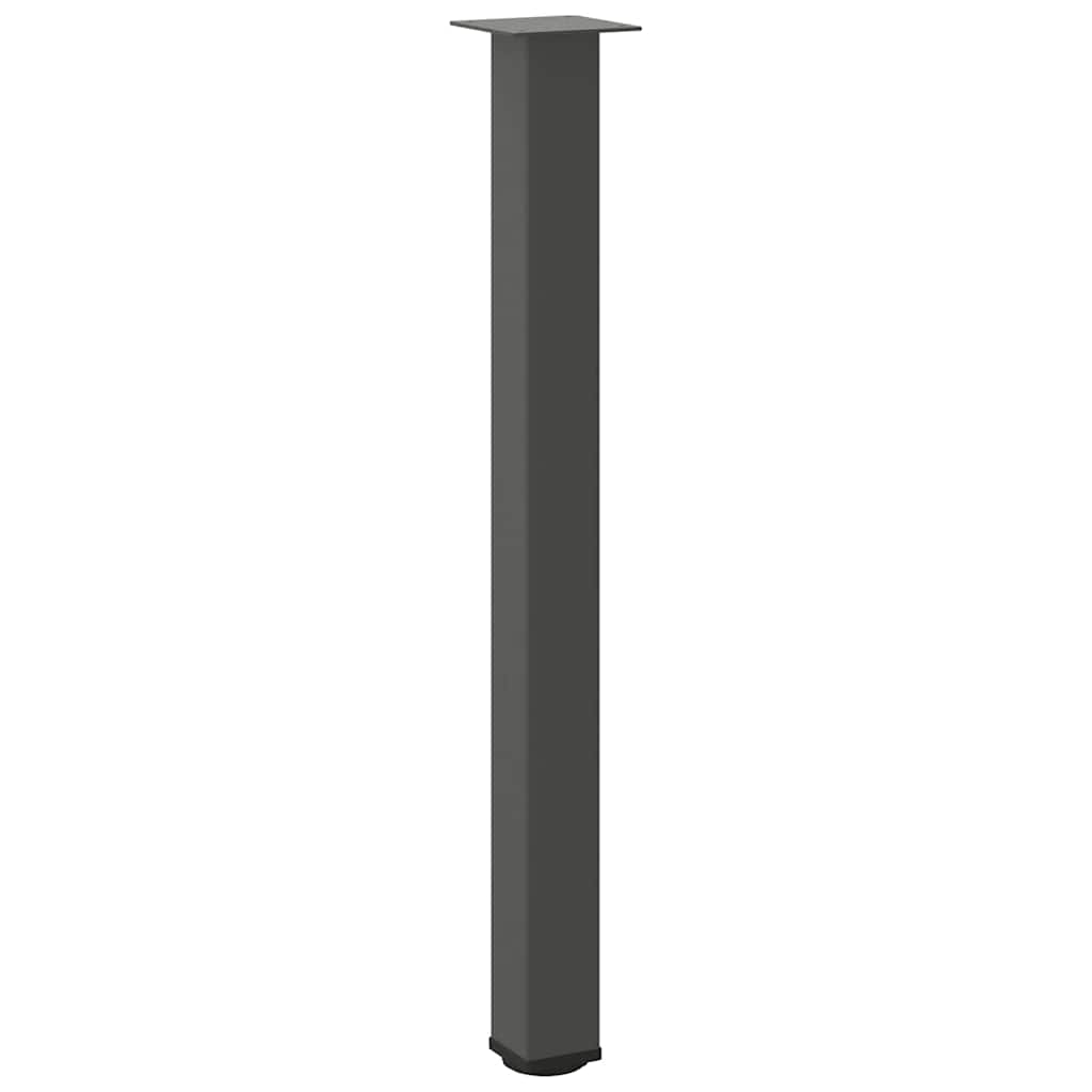 Pés para mesa de bar 4 peças, antracite, 90-92 cm, aço