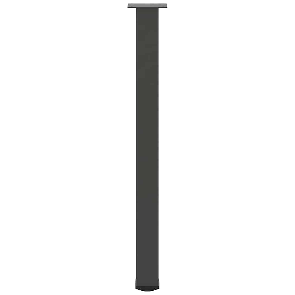 Pés para mesa de bar 4 peças, antracite, 90-92 cm, aço