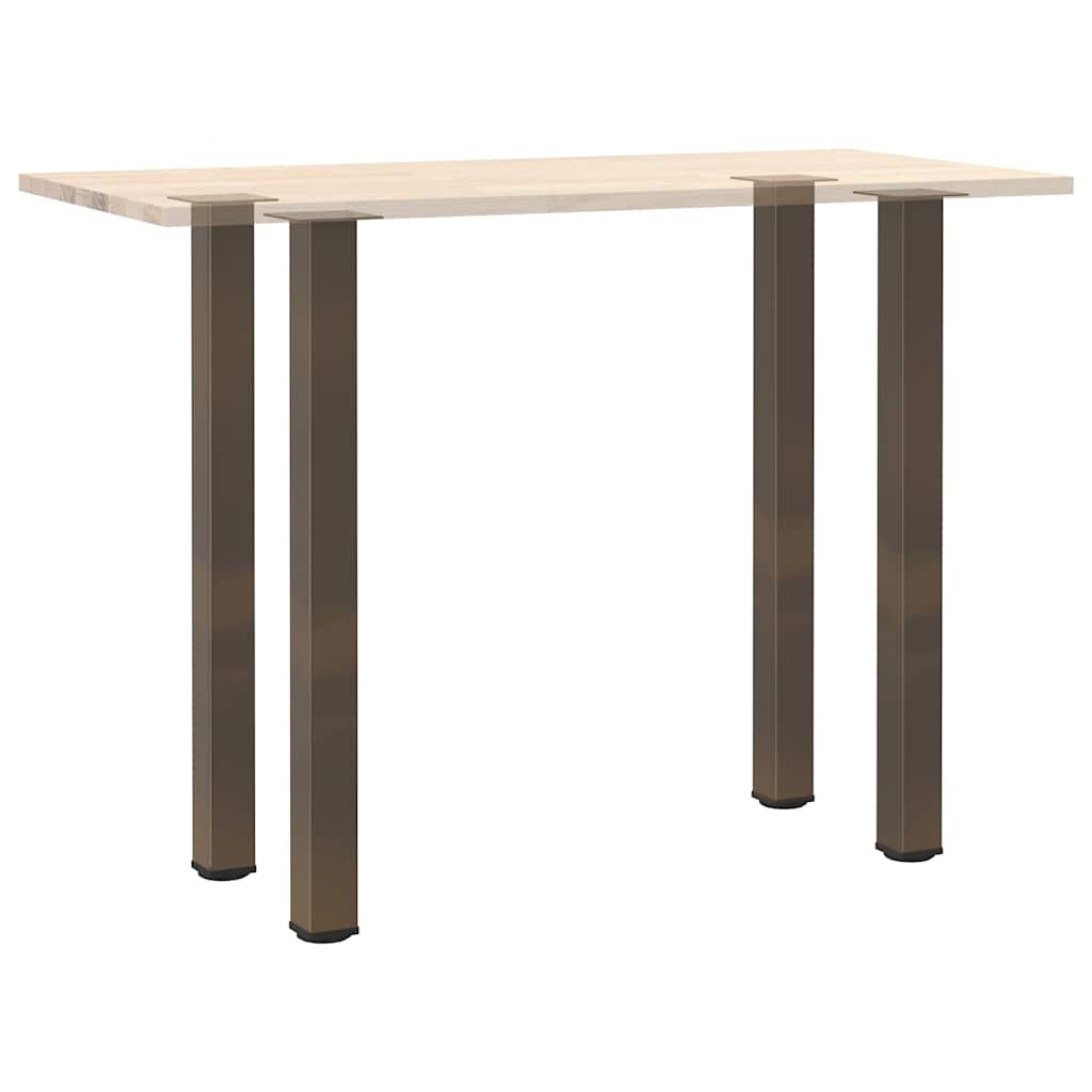 Pés para mesa de bar 4 peças aço natural 90-92 cm aço
