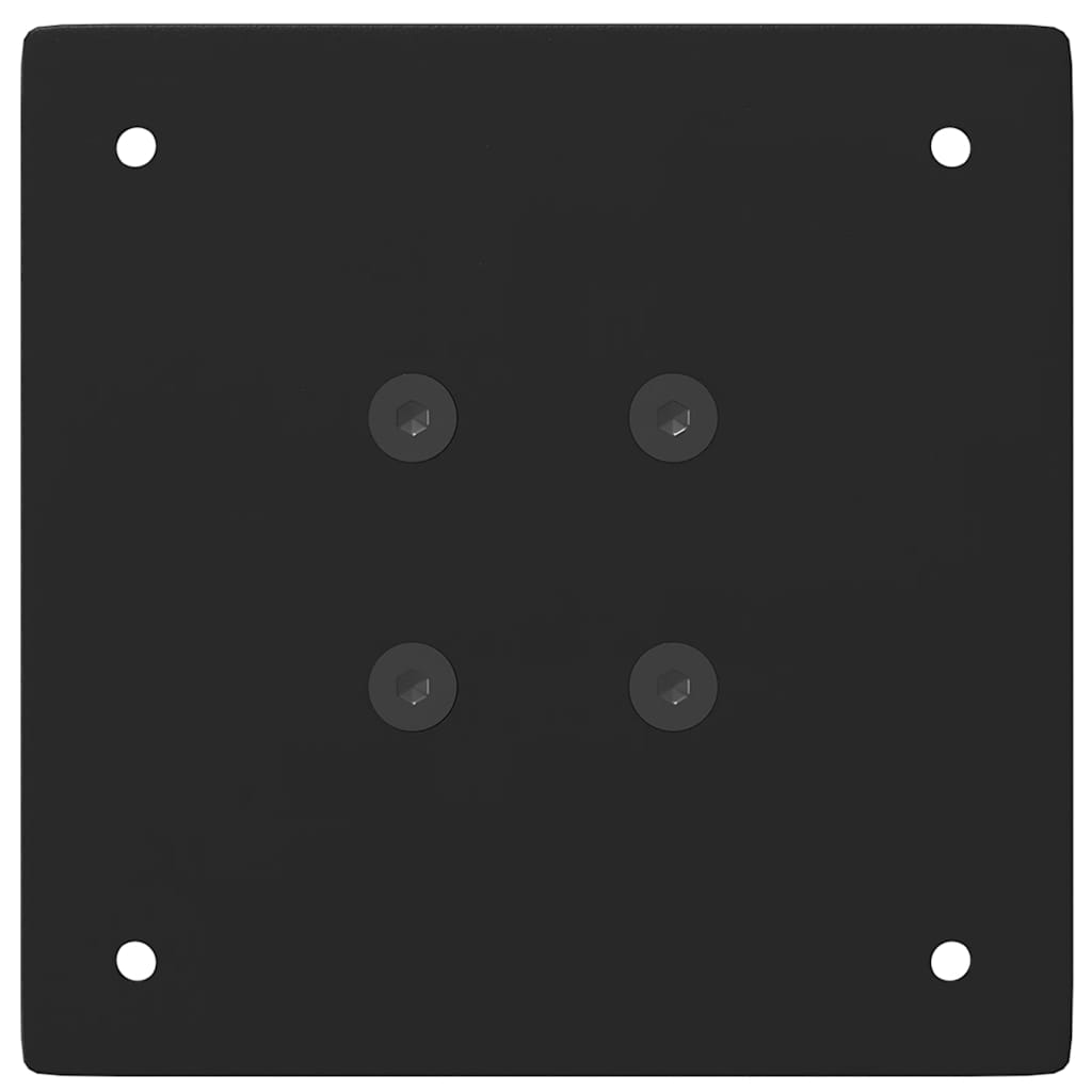 Pés para mesa de bar 4 peças, preto, 100-102 cm, aço