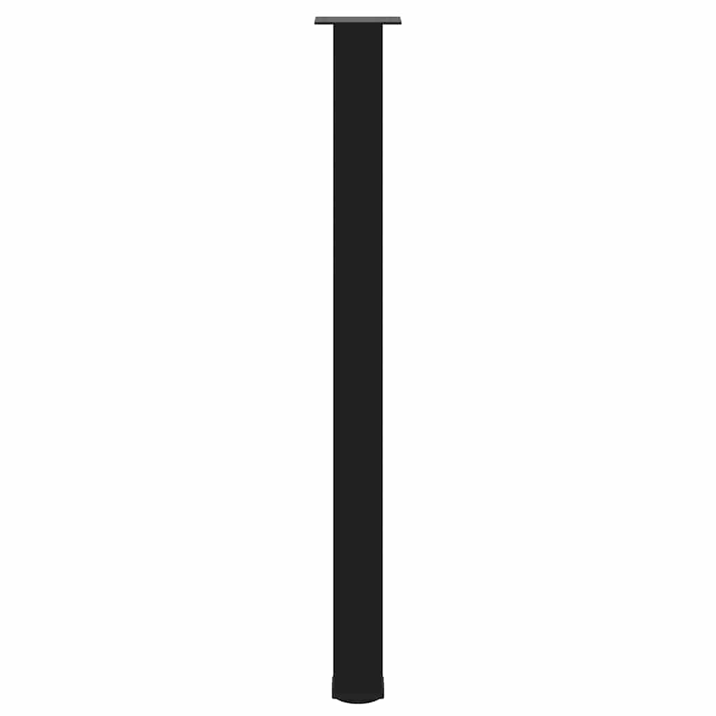 Pés para mesa de bar 4 peças, preto, 110-112 cm, aço