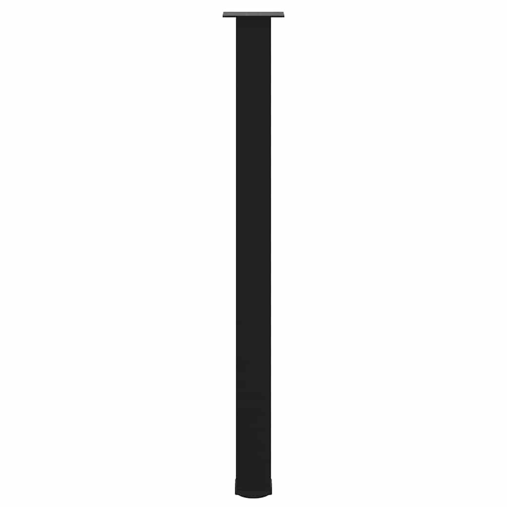 Pés para mesa de bar 4 peças, preto, 110-112 cm, aço