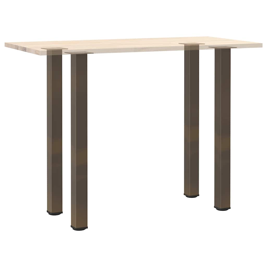 Pés para mesa de bar 4 peças aço natural 110-112 cm aço