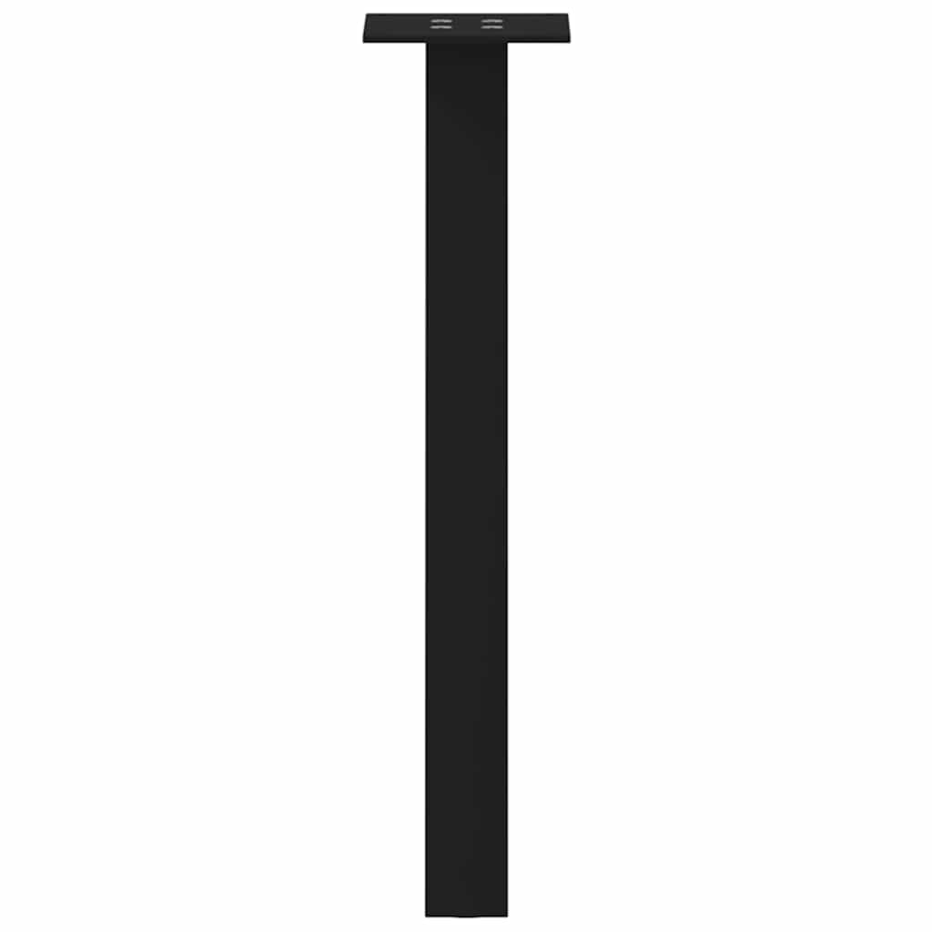 Pés para mesa de centro 4 peças, preto, 42 cm, aço