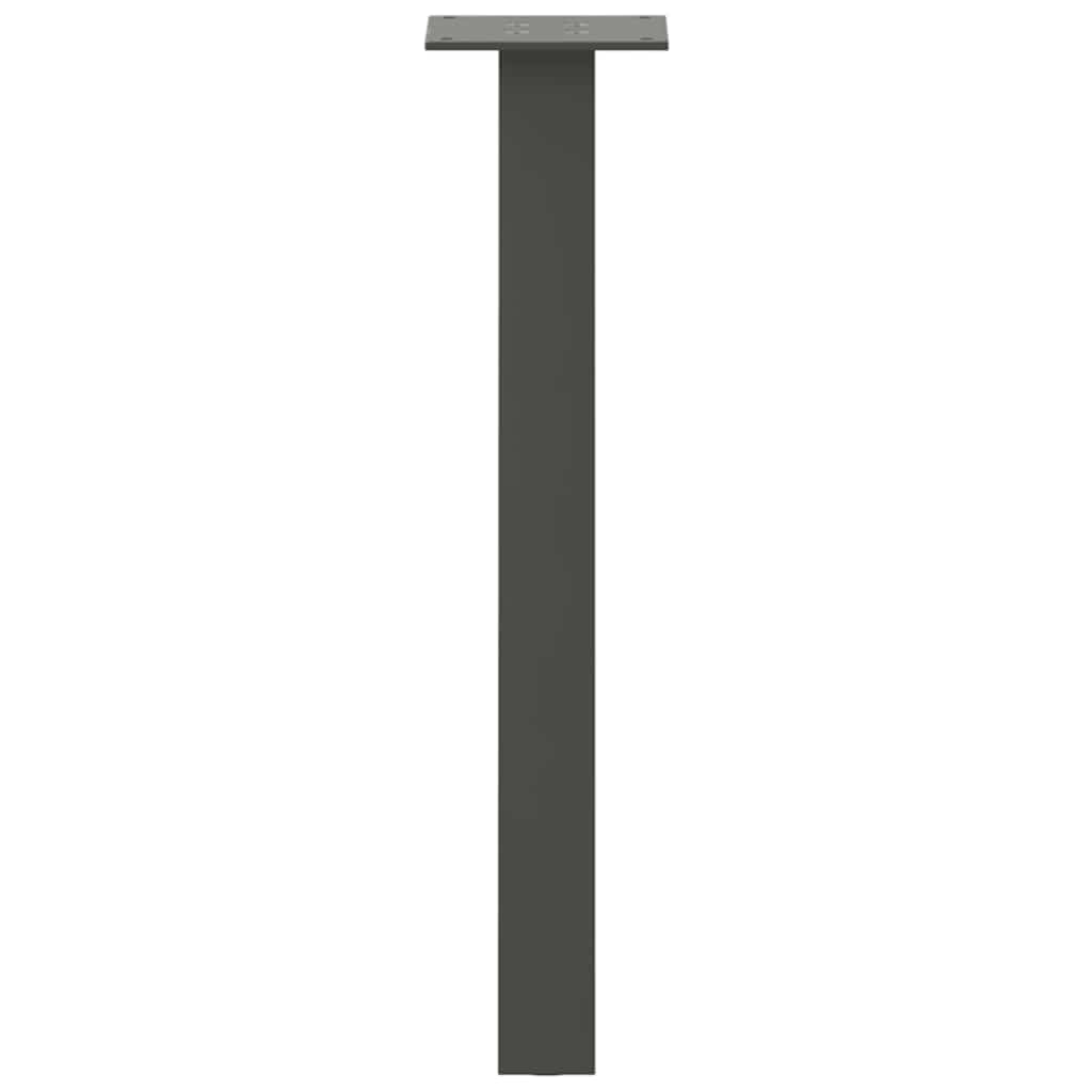 Pés para mesa de centro 4 peças antracite 42 cm aço
