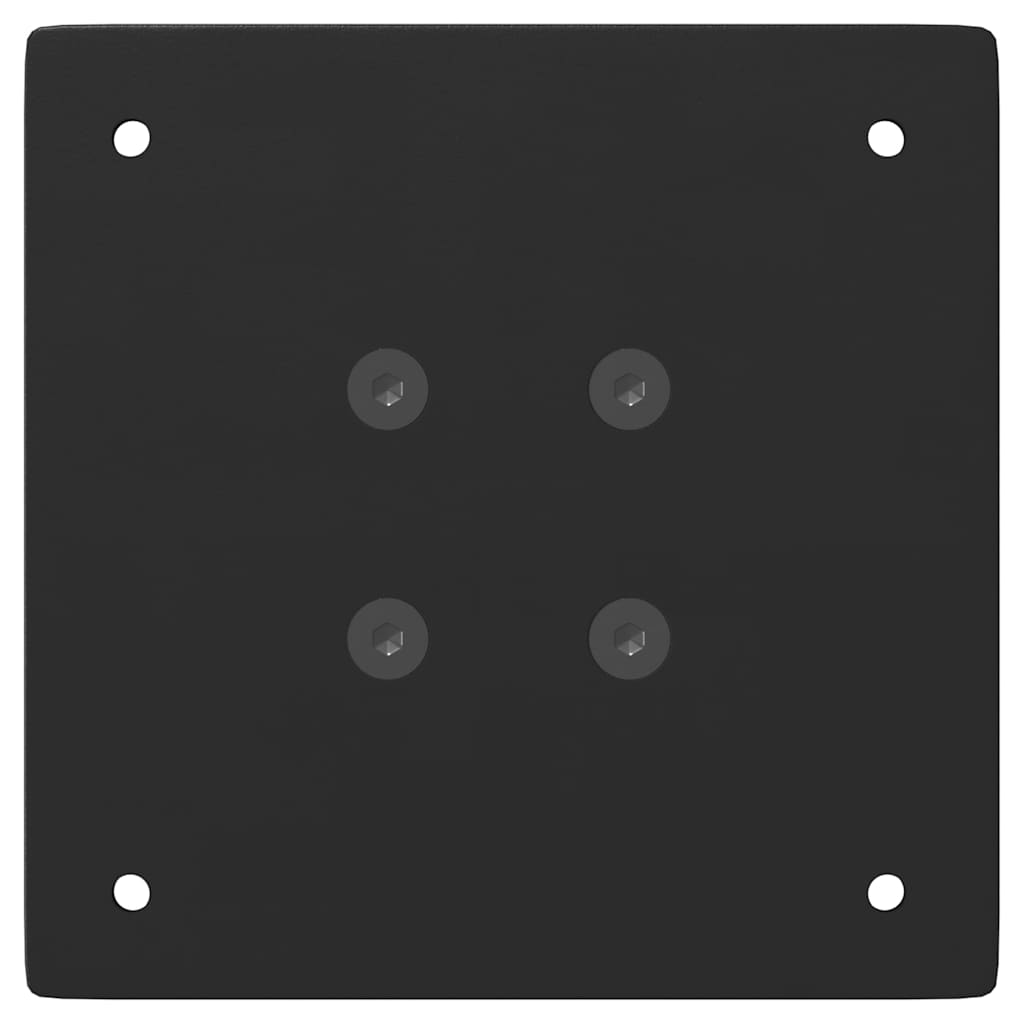 Pés de mesa de console 4 peças, preto, 72 cm, aço