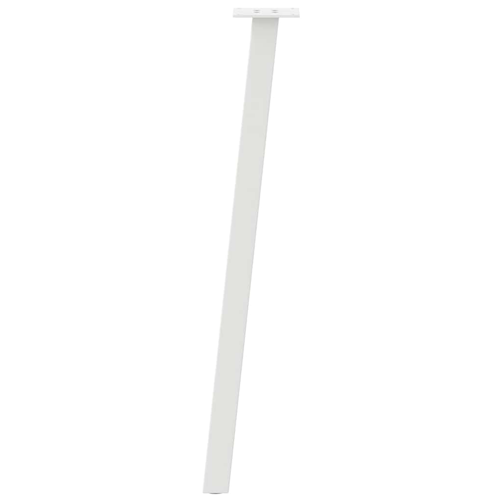 Pés de mesa de console 4 peças, branco, 72 cm, aço