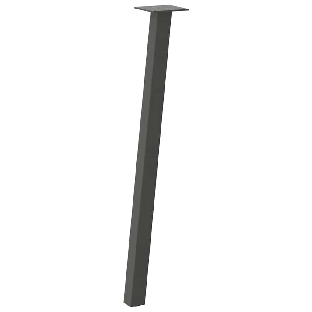 Pés de mesa de console 4 peças antracite 72 cm aço