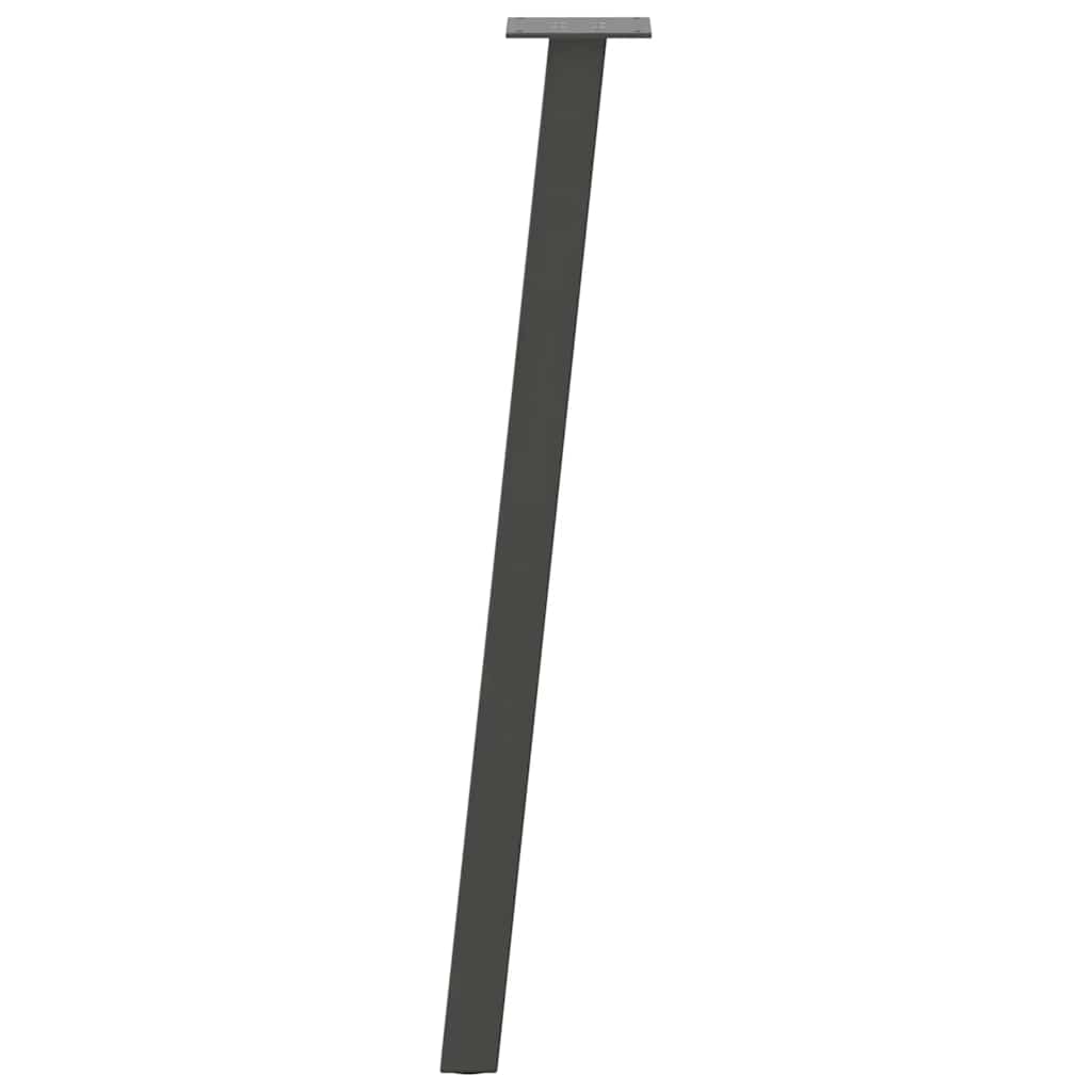 Pés de mesa de console 4 peças antracite 72 cm aço