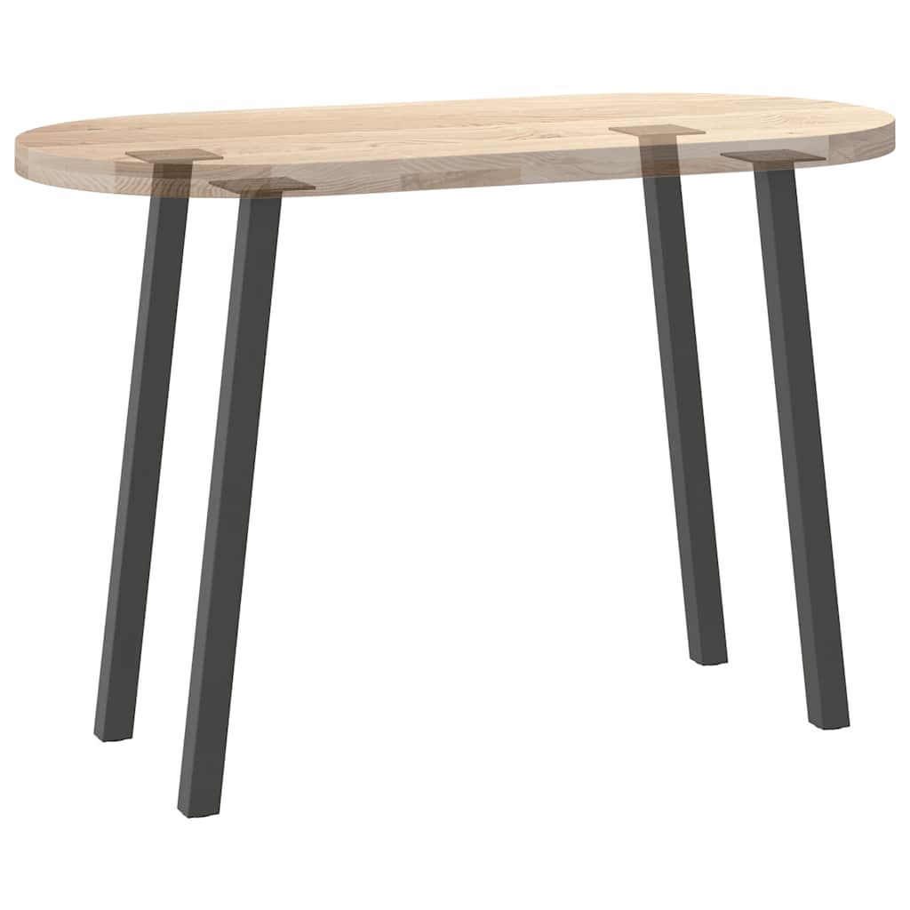 Pés de mesa de console 4 peças antracite 72 cm aço