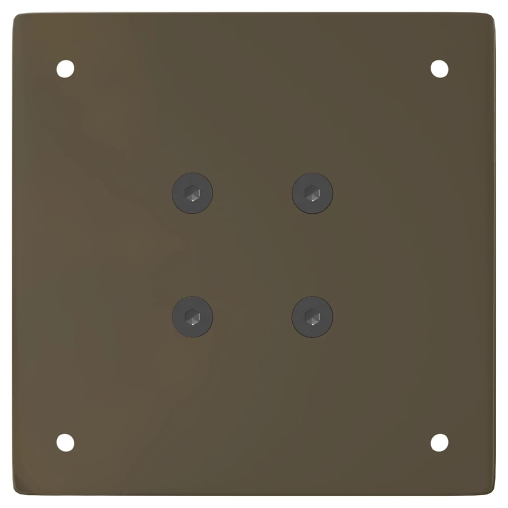 Pés de mesa de console 4 peças aço natural 72 cm aço