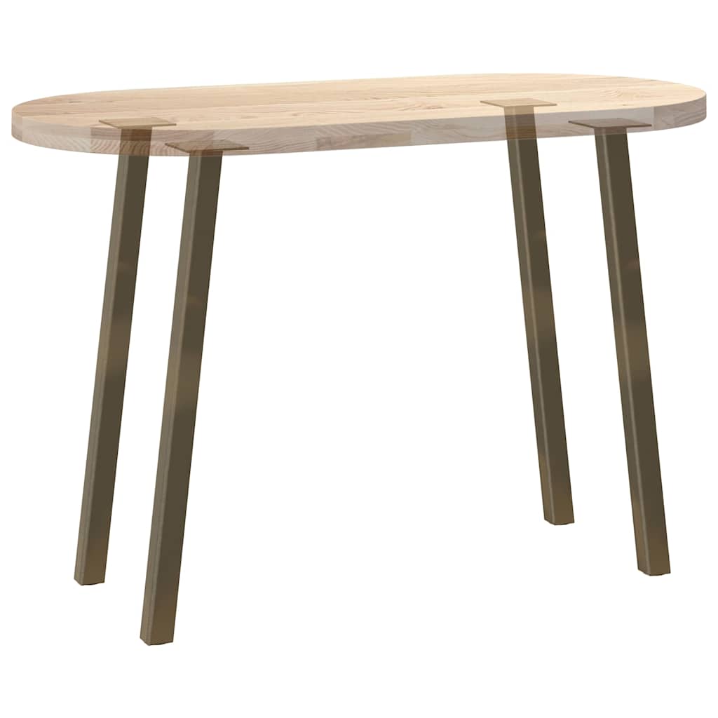 Pés de mesa de console 4 peças aço natural 72 cm aço