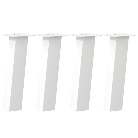 Pés para mesa de centro 4 peças, branco, 30 cm, aço