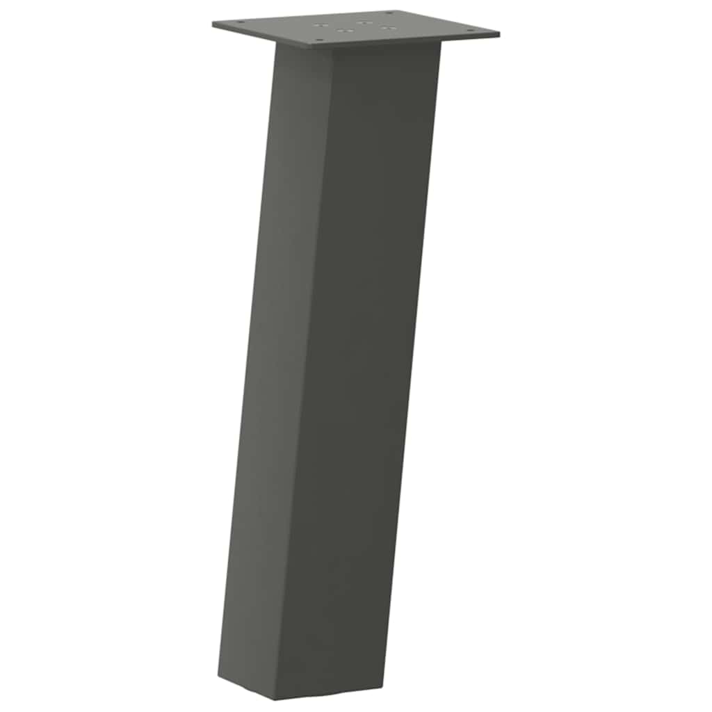 Pés para mesa de centro 4 peças antracite 30 cm aço