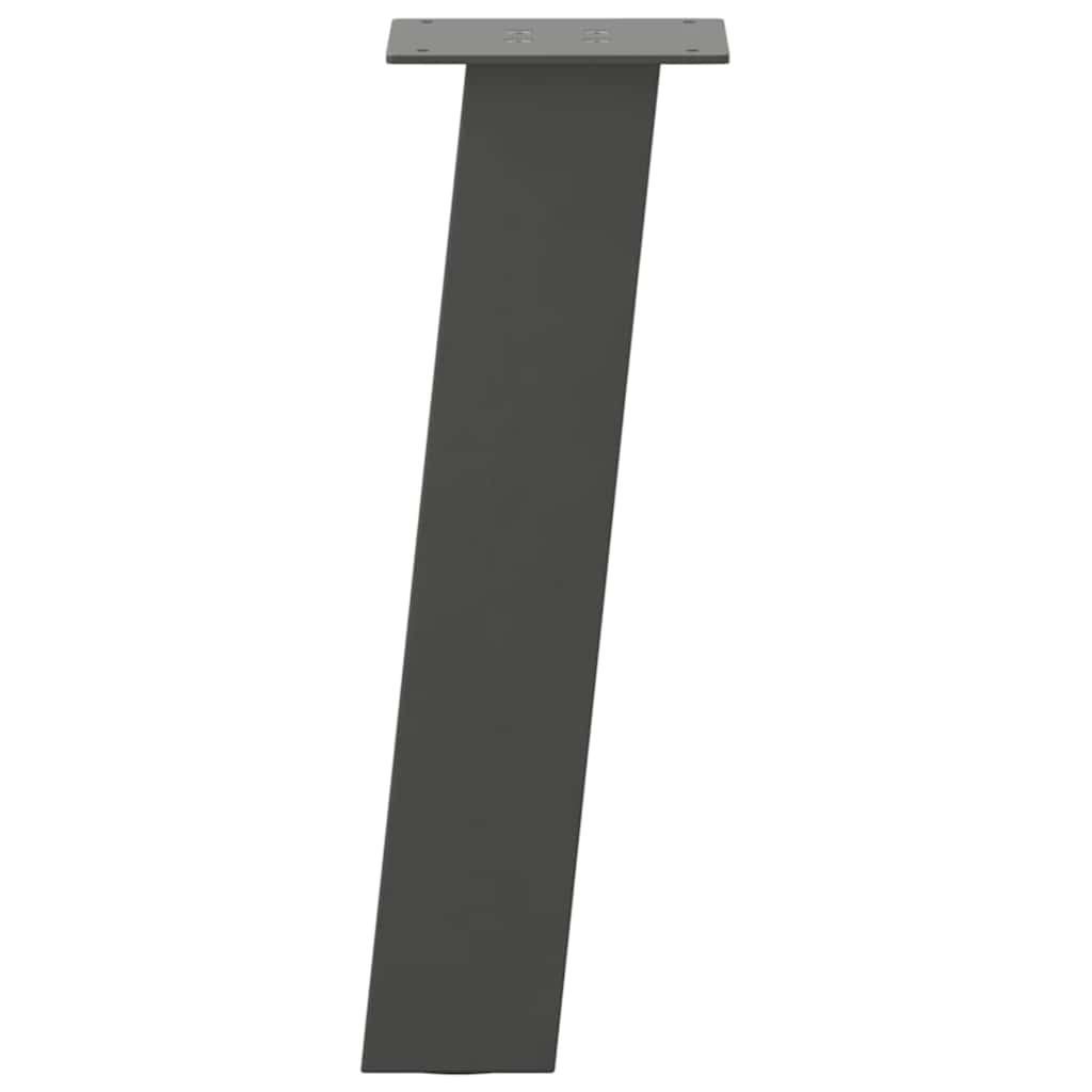 Pés para mesa de centro 4 peças antracite 30 cm aço
