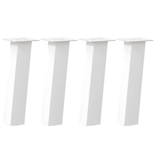 Pés para mesa de centro 4 peças, branco, 42 cm, aço