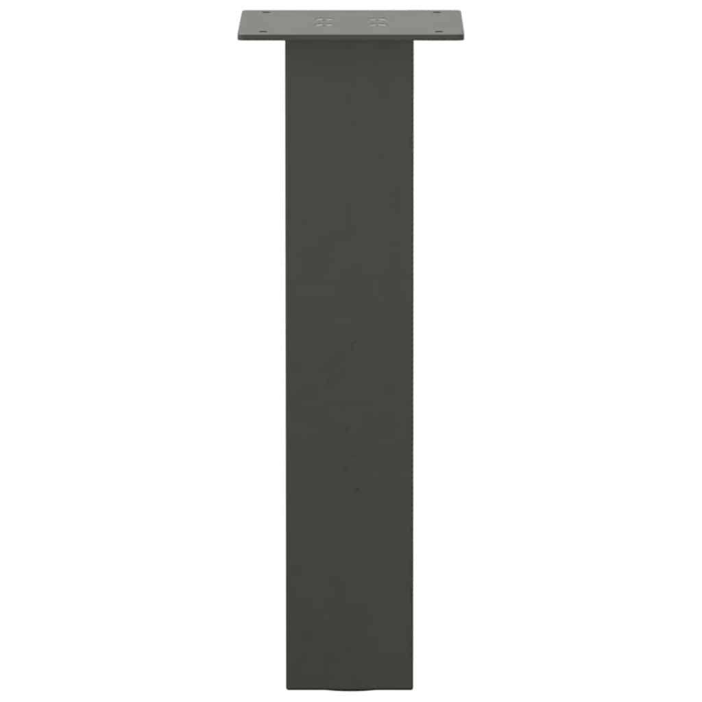 Pés para mesa de centro 4 peças antracite 42 cm aço