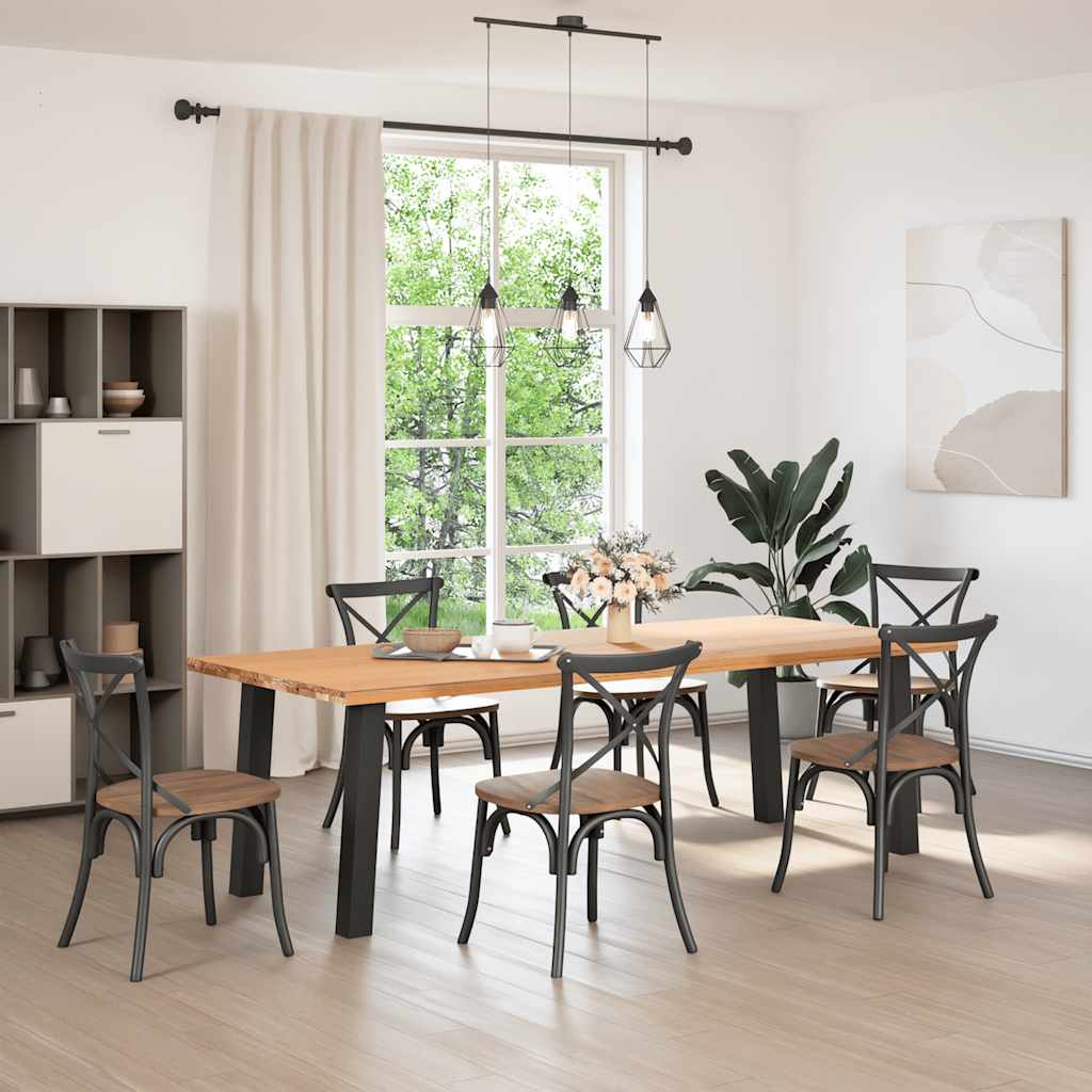 Pés de mesa de console 4 peças, preto, 72 cm, aço