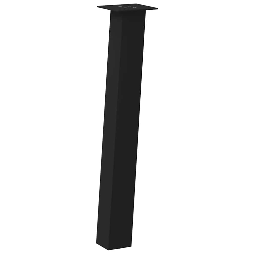 Pés de mesa de console 4 peças, preto, 72 cm, aço