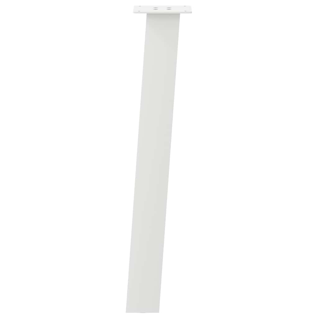 Pés de mesa de console 4 peças, branco, 72 cm, aço