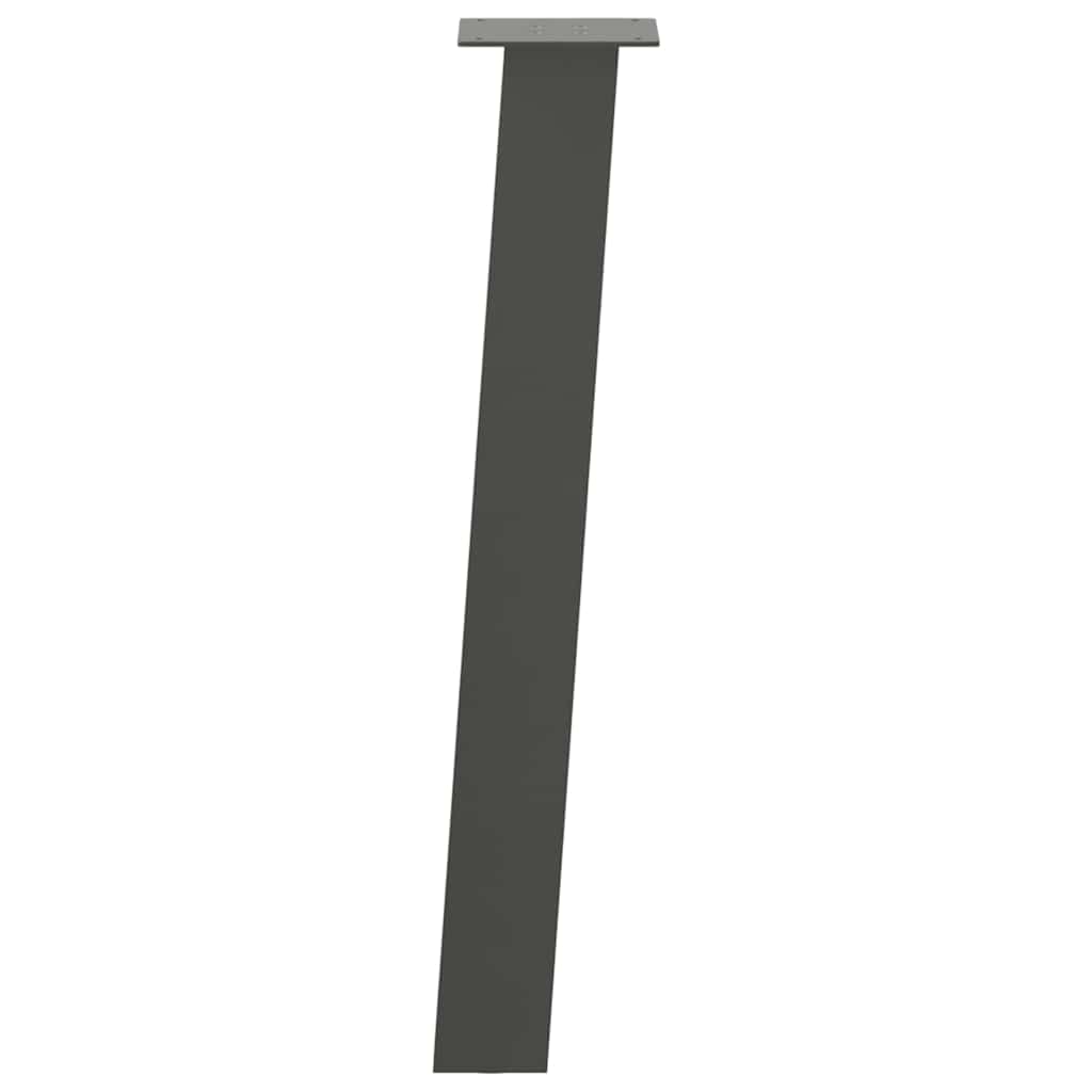 Pés de mesa de console 4 peças antracite 72 cm aço
