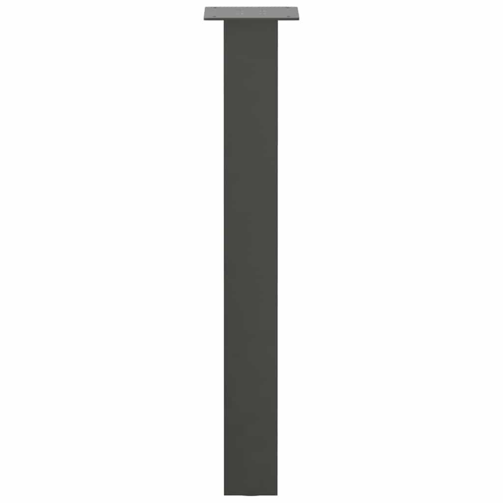 Pés de mesa de console 4 peças antracite 72 cm aço