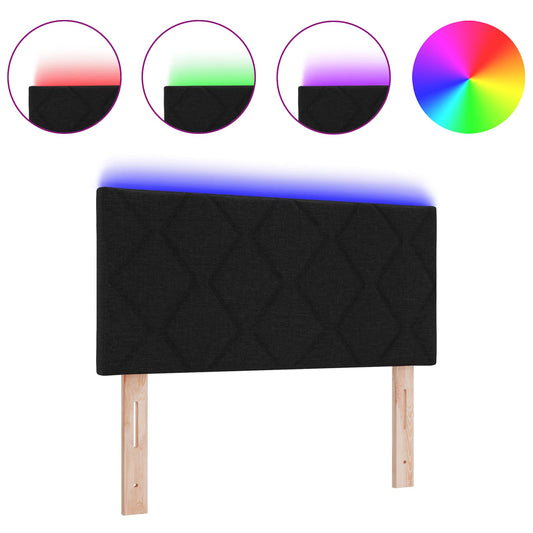 Cabeceira Preto 90 cm tecido