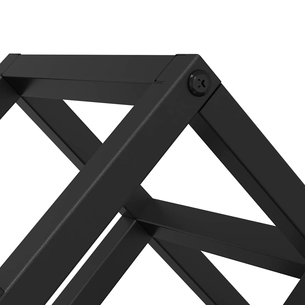 Escorredor de Vinho Preto 63 x 16.5 x 25 cm Aço revestido a pó